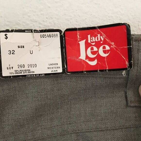 NWT rare vintage 1960/1970 Lady Lee western wide leg jeans - Picture 6 of 7